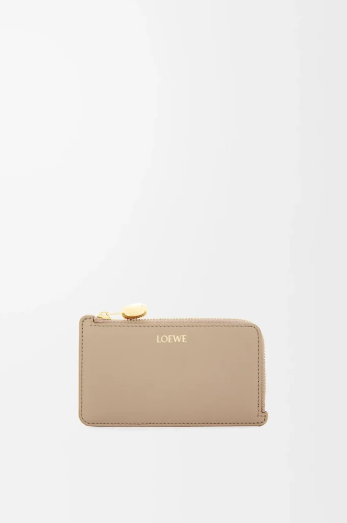Pebble coin cardholder in shiny nappa calfskin Sand Pebble coin cardholder in shiny nappa calfskin Sand