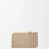 Pebble coin cardholder in shiny nappa calfskin Sand Pebble coin cardholder in shiny nappa calfskin Sand