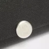 Pebble continental wallet in mini grain calfskin Black