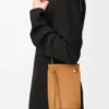 Pebble Dice pocket in classic calfskin Warm Desert