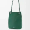 Pebble hobo in supple grained calfskin Evergreen
