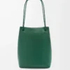 Pebble hobo in supple grained calfskin Evergreen