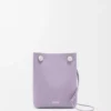 Pebble pouch in smooth calfskin Dirty Mauve