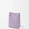 Pebble pouch in smooth calfskin Dirty Mauve