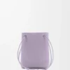 Pebble pouch in smooth calfskin Dirty Mauve