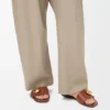 Pebble slide in soft calfskin Rust
