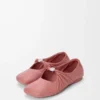 Pebble Soft ballerina in nappa lambskin Blush
