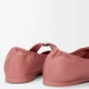 Pebble Soft ballerina in nappa lambskin Blush