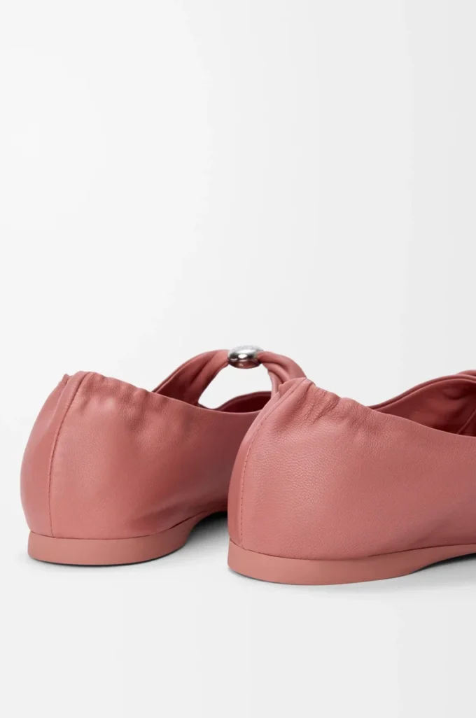 Pebble Soft ballerina in nappa lambskin Blush