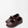 Pebble Soft ballerina in nappa lambskin Burgundy
