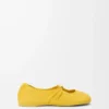 Pebble Soft ballerina in nappa lambskin Dandelion
