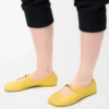 Pebble Soft ballerina in nappa lambskin Dandelion