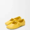 Pebble Soft ballerina in nappa lambskin Dandelion
