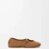 Pebble Soft ballerina in nappa lambskin Oak