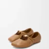 Pebble Soft ballerina in nappa lambskin Oak