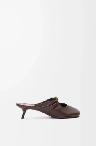Pebble Soft mule in nappa lambskin Brownie