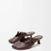 Pebble Soft mule in nappa lambskin Brownie