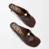 Pebble Soft mule in nappa lambskin Brownie