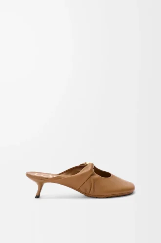Pebble Soft mule in nappa lambskin Oak
