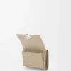 Pebble trifold wallet in pebble grain calfskin Clay