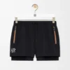 Performance shorts in technical shell Black