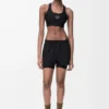 Performance shorts in technical shell Black