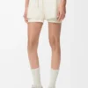 Performance shorts in technical shell Ivory