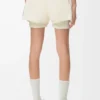 Performance shorts in technical shell Ivory