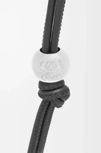 Personalisation strap in classic calfskin Black/Palladium