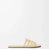 Petal Anagram slide in rhinestone-embellished suede Butter