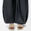 Petal Anagram slide in rhinestone-embellished suede Butter
