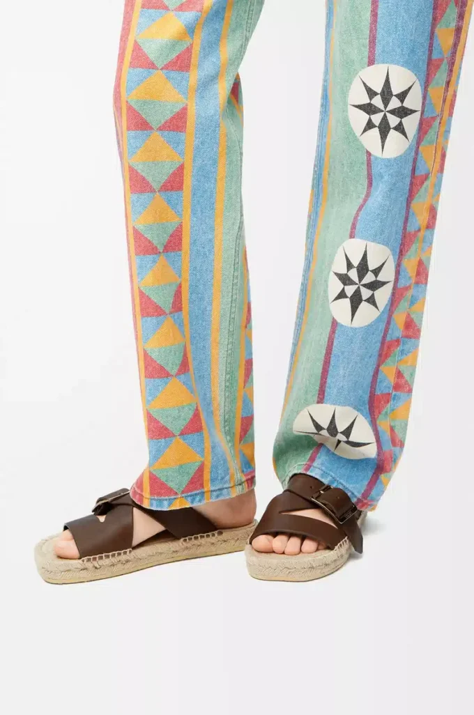 Petal espadrille slide in vegetable-tanned calfskin Brown Petal espadrille slide in vegetable-tanned calfskin Brown