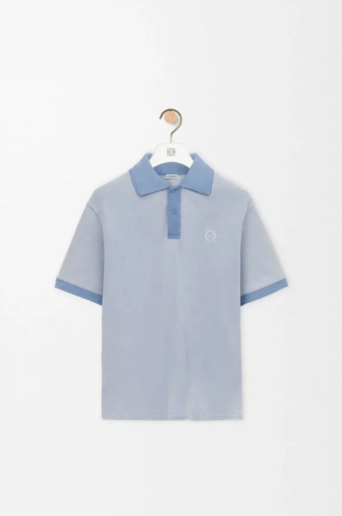 Polo in cotton Light Blue Polo in cotton Light Blue