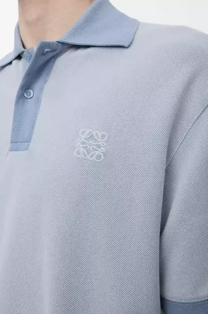Polo in cotton Light Blue Polo in cotton Light Blue