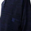 Polo sweater in wool Navy/Black