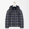 Puffer jacket in wool Dark Navy Blue Puffer jacket in wool Dark Navy Blue