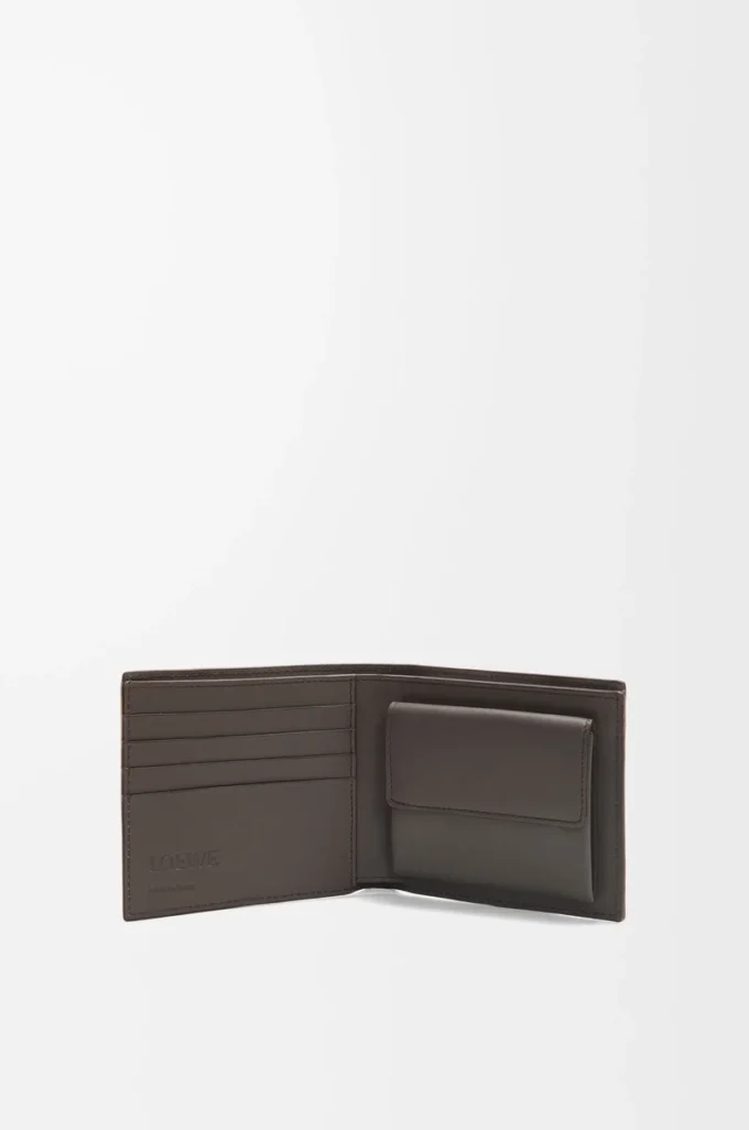 Puzzle bifold coin wallet in classic calfskin Dark Grey Puzzle bifold coin wallet in classic calfskin Dark Grey