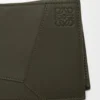 Puzzle bifold coin wallet in classic calfskin Dark Khaki Puzzle bifold coin wallet in classic calfskin Dark Khaki
