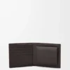Puzzle bifold coin wallet in classic calfskin Olive/Dark Brown Puzzle bifold coin wallet in classic calfskin Olive/Dark Brown