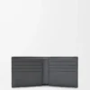 Puzzle bifold wallet in classic calfskin Asphalt Grey/Storm Blue Puzzle bifold wallet in classic calfskin Asphalt Grey/Storm Blue