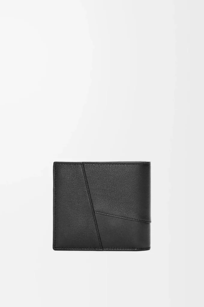 Puzzle bifold wallet in classic calfskin Black Puzzle bifold wallet in classic calfskin Black