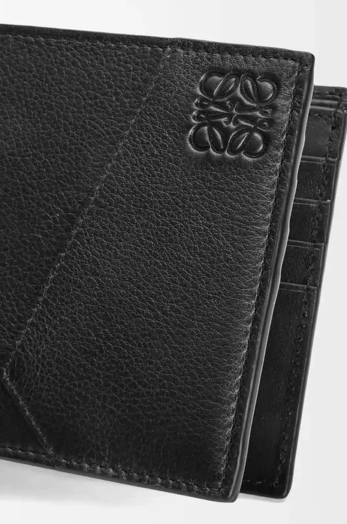 Puzzle bifold wallet in classic calfskin Black Puzzle bifold wallet in classic calfskin Black