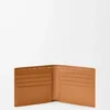 Puzzle bifold wallet in supple grained calfskin Light Canyon Brown