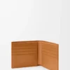 Puzzle bifold wallet in supple grained calfskin Light Canyon Brown