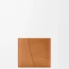 Puzzle bifold wallet in supple grained calfskin Light Canyon Brown