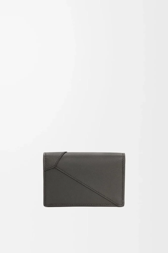 Puzzle business cardholder in classic calfskin Dark Grey Puzzle business cardholder in classic calfskin Dark Grey