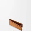Puzzle coin cardholder in supple grained calfskin Light Canyon Brown