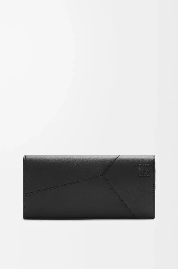 Puzzle long horizontal wallet in classic calfskin Black Puzzle long horizontal wallet in classic calfskin Black