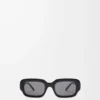 Rectangular Slim sunglasses Black