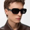 Rectangular Slim sunglasses Black